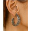 Image 2 : SILVER (2.1g), BLUE SAPPHIRE (APP 1.56CTct) EARRINGS
