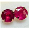 Image 2 : 14K (0.4g), NATURAL RUBY (0.76ct) EARRINGS