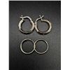 Image 1 : SILVER 2 PAIRS OF EARRING SET