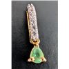 Image 3 : SILVER NATURAL EMERALD (0.35ct) PENDANT