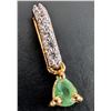 Image 4 : SILVER NATURAL EMERALD (0.35ct) PENDANT