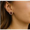Image 3 : SILVER (1.6g), NATURAL GARNET (APP 0.8ct) EARRINGS