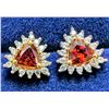Image 5 : SILVER (1.6g), NATURAL GARNET (APP 0.8ct) EARRINGS