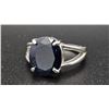 Image 1 : SILVER (4.11g), GENUINE BLUE SAPPHIRE (3.5ct) RING
