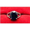 Image 4 : SILVER (4.11g), GENUINE BLUE SAPPHIRE (3.5ct) RING
