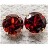 Image 2 : 14K(0.84g), GENUINE GARNET (2ct) EARRINGS