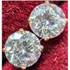 Image 3 : 14K (0.45g), MOISSANITE (1.66ct) EARRINGS