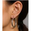 Image 1 : SILVER (3.05g), HOOP 25MM EARRINGS