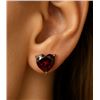 Image 1 : SILVER (1.3g), GENUINE GARNET (APP 2ct) EARRINGS