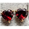 Image 2 : SILVER (1.3g), GENUINE GARNET (APP 2ct) EARRINGS