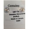 Image 4 : 14K (0.32g), NATURAL ALEXANDRITE COLOR CHANGING (0.45ct) EARRINGS