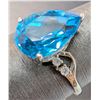 Image 3 : 10k (2.1g), Blue topaz (3.8ct) Ring, Size 6.5