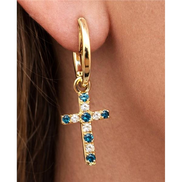 14k (1.71g), Natural Diamond (0.15ct) Earrings