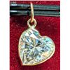 Image 3 : 10k (0.35g), Moissanite (0.35ct) Pendant