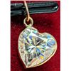 Image 4 : 10k (0.35g), Moissanite (0.35ct) Pendant