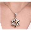 Image 1 : Silver (2.71g), Natural Diamond (0.01ct) Necklace 15"