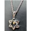 Image 3 : Silver (2.71g), Natural Diamond (0.01ct) Necklace 15"