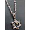 Image 4 : Silver (2.71g), Natural Diamond (0.01ct) Necklace 15"