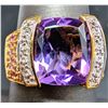 Image 2 : Silver (7.3g), Amethyst (app 6ct) Ring