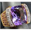 Image 3 : Silver (7.3g), Amethyst (app 6ct) Ring