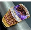 Image 4 : Silver (7.3g), Amethyst (app 6ct) Ring