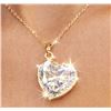 Image 1 : 10k (0.36g), Moissanite (1.35ct) Pendant