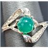 Image 2 : Silver (1.75g), Green Chalcedony Ring