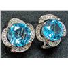 Image 3 : Silver (4.4g), Blue topaz (5.5ct) Earring