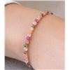 Image 2 : Silver Fancy Color Tourmaline Bracelet 7"