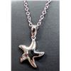 Image 2 : Silver (2.68g), Natural Diamond (0.01ct) Necklace 15"
