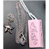 Image 5 : Silver (2.68g), Natural Diamond (0.01ct) Necklace 15"