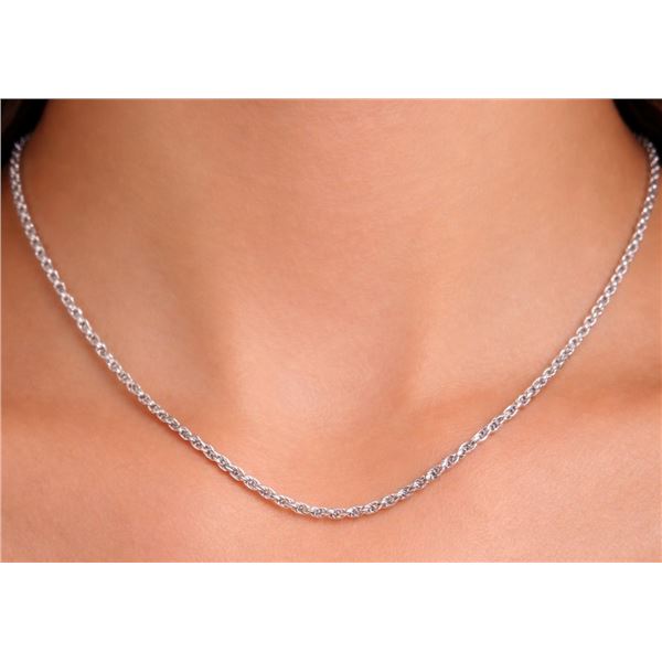 Silver (7.21g), Rope Chain 22"