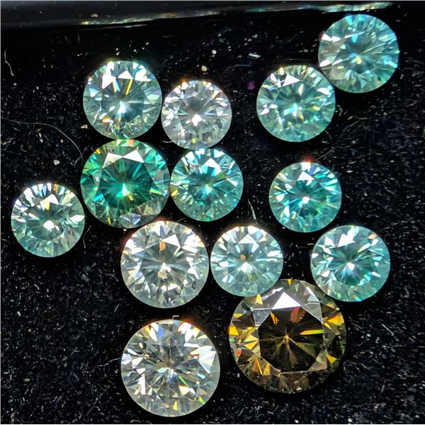Color Moissanite "Random Select" app 3ct assorted Gemstone