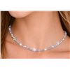Image 1 : Labradorite Faceted Beads Silver Necklace 13"