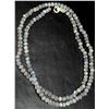 Image 2 : Labradorite Faceted Beads Silver Necklace 13"