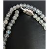 Image 6 : Labradorite Faceted Beads Silver Necklace 13"