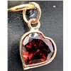 Image 4 : 10k (0.23g), Garnet (0.85ct) Pendant
