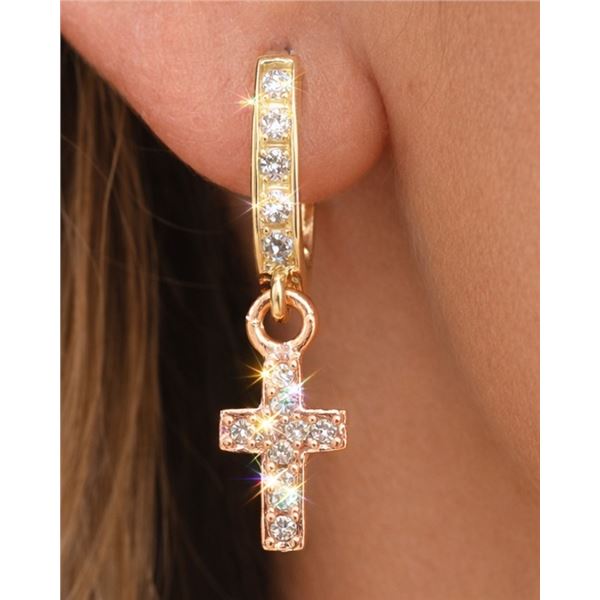 10k (1.38g), CZ Earrings