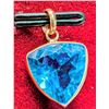 Image 2 : 10k (0.95g), Blue Topaz (3.7ct) Pendant