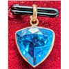 Image 3 : 10k (0.95g), Blue Topaz (3.7ct) Pendant