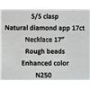 Image 6 : Natural Diamond (17ct)  Necklace 16"