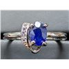 Image 3 : Silver (2.67g), Sapphire (1ct) Ring