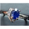 Image 4 : Silver (2.67g), Sapphire (1ct) Ring