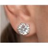 Image 1 : 10K YG, Lab Diamond (2.04ct) Earrings, Made in Canada, Slight Blue Hue