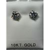 Image 3 : 10K YG, Lab Diamond (2.04ct) Earrings, Made in Canada, Slight Blue Hue