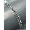 Image 3 : Natural Black Diamond (15ct) 17 " Necklace, Uncut Beads, S/S Clasp