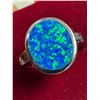 Image 3 : S/S (4g), Opalite Ring : Size 6–7, Rhodium Plated