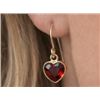Image 1 : 10K YG, Garnet (1.75ct) Handcrafted in Canada, Heart Design