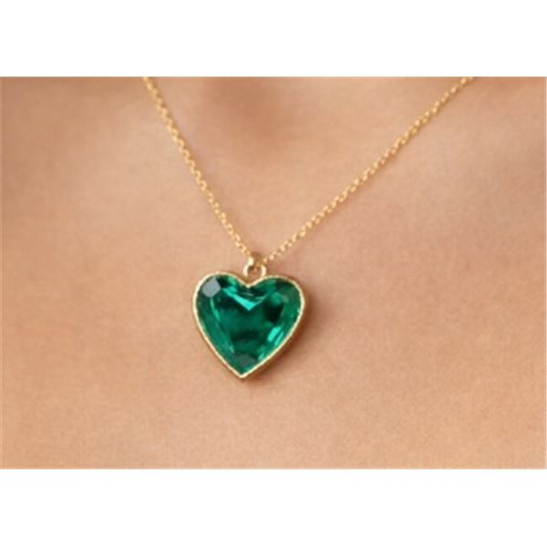 10K YG, Lab Emerald (1.7ct)