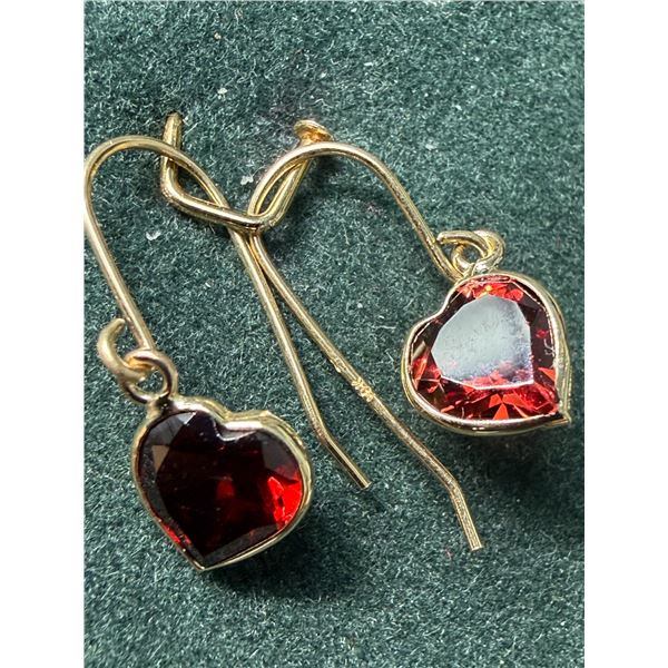 10k Garnet (1.75ct) Earrings